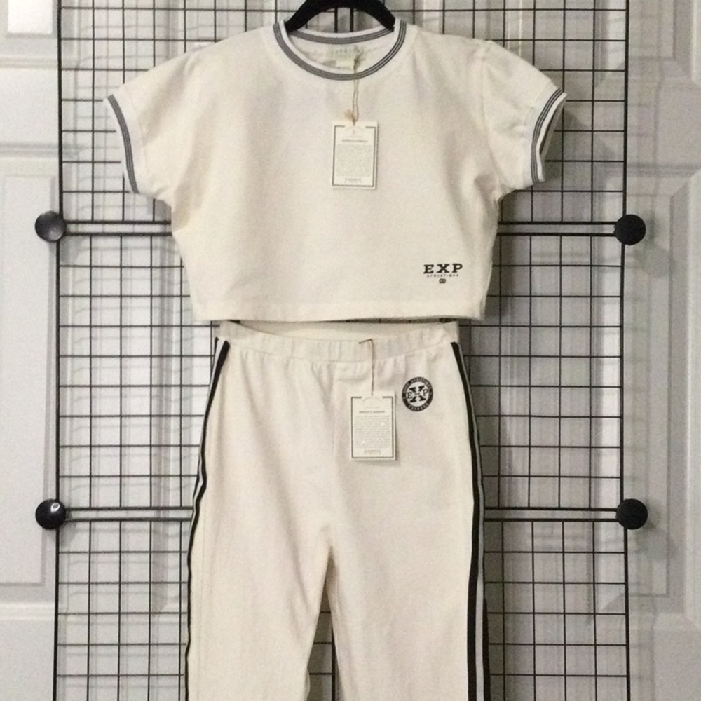 NWT.  Pants & Top. Express Tricot Athletic. Italy